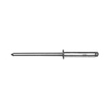 5/8" Nickel, 3mm Head Diameter Blind Rivet, Steel, 12-pack