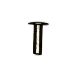 7/16" Black, Tubular Rivet, Steel - 24 pk