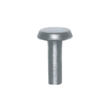 8/16" Nickel, 6/16" Head Diameter Tubular Rivet, Steel, 24-pack