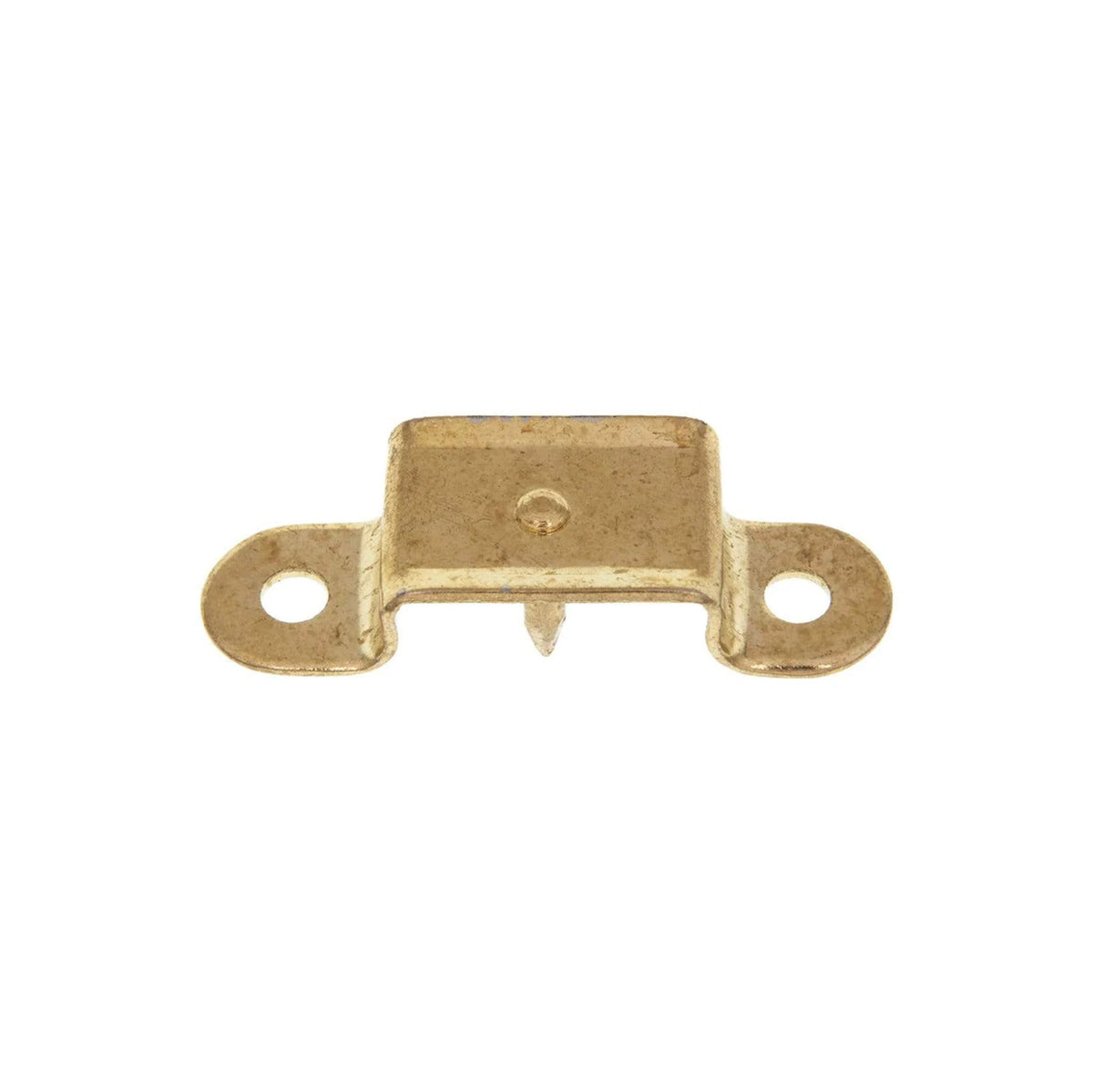 3/4" Brass, Straight Edge Trunk Handle Loop with Nail, Steel