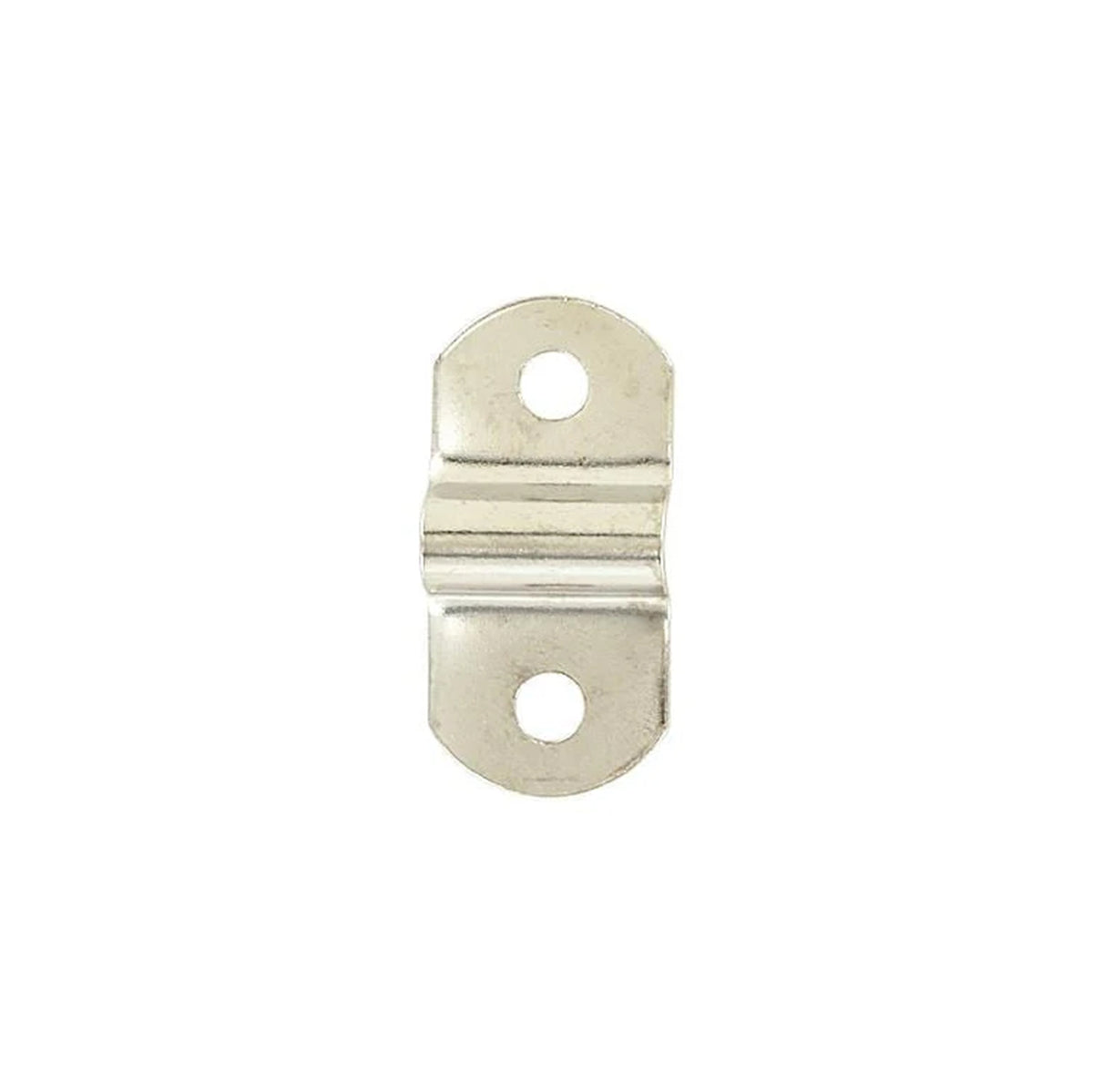1 1/4" Nickel, D-Ring Mounting Bracket Short Profile, Steel