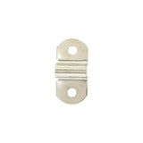 1 1/4" Nickel, D-Ring Mounting Bracket Short Profile, Steel