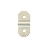 1 1/4" Nickel, D-Ring Mounting Bracket Standard Profile, Steel