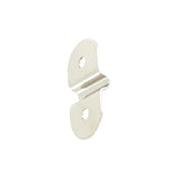 1 1/4" Nickel, D-Ring Mounting Bracket Standard Profile, Steel