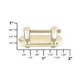1 1/4" Nickel, Handle Loop, Screw in Bottom, Steel