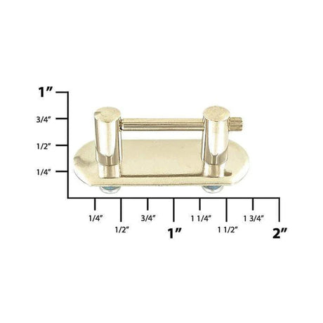 1 1/4" Nickel, Handle Loop, Screw in Bottom, Steel