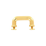 1 1/4" Shiny Gold, Handle Loop, Screw in Bottom, Zinc Alloy