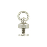 1/4" Shiny Nickel, Chain Connector w/Screw, Zinc Alloy