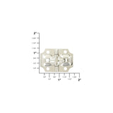 1 5/8" Nickel, Box/Case Stop Hinge, Steel