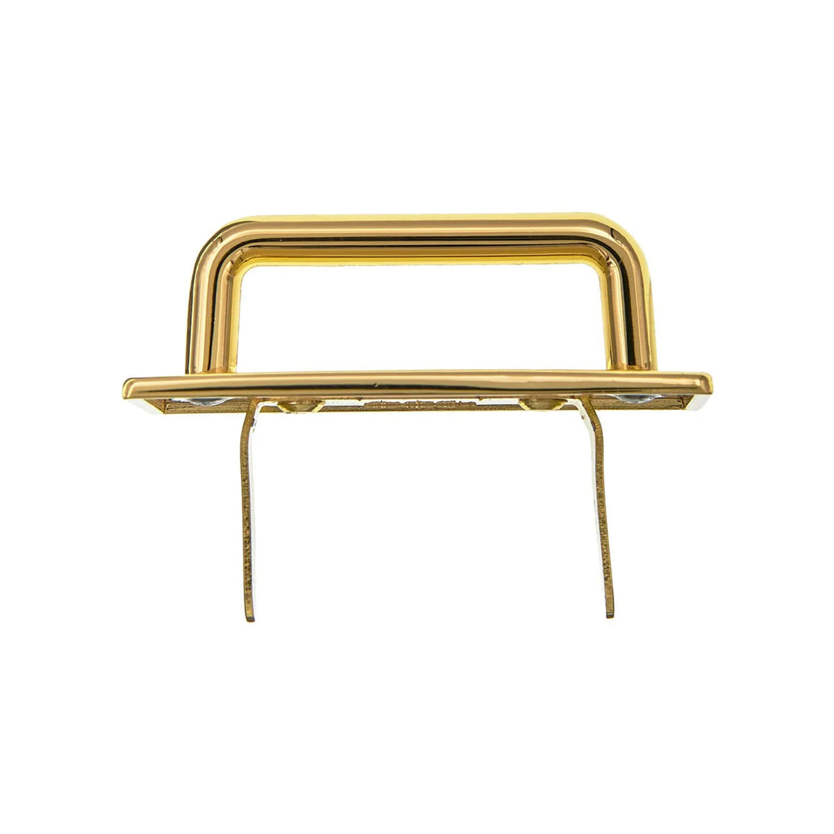 1" Shiny Gold, Strap Handle Loop with Prongs, Zinc Alloy