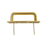 1" Shiny Gold, Strap Handle Loop with Prongs, Zinc Alloy