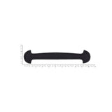 3/4" Black, Shovel Head Steamer Trunk Handle, Leather