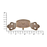 1 1/4" Antique Brass, Round Edge Trunk Handle Loop with Nail, Steel