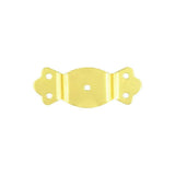 1 1/4" Brass, Round Edge Trunk Handle Loop No Nail, Steel