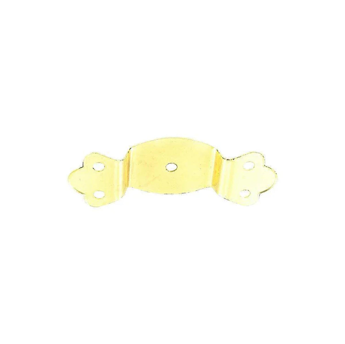 1 1/4" Brass, Round Edge Trunk Handle Loop No Nail, Steel
