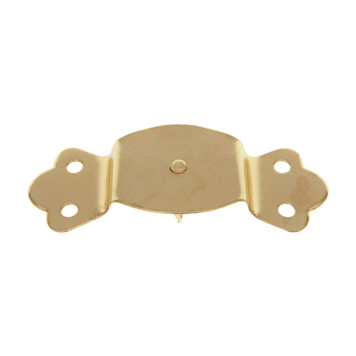 1 1/4" Brass, Round Edge Trunk Handle Loop with Nail, Steel