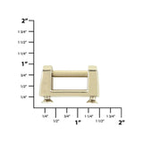 3/4" Shiny Nickel, Handle Loop, Screw in Bottom, Zinc Alloy