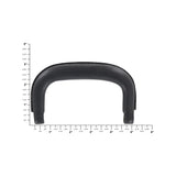4 1/2" Black, Case Handle, Leather