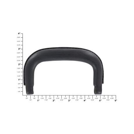4 1/2" Black, Case Handle, Leather