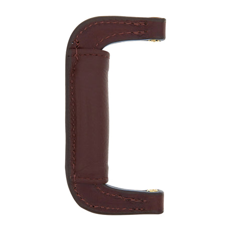 4 1/2" Brown, Padded Post Handle, Leather