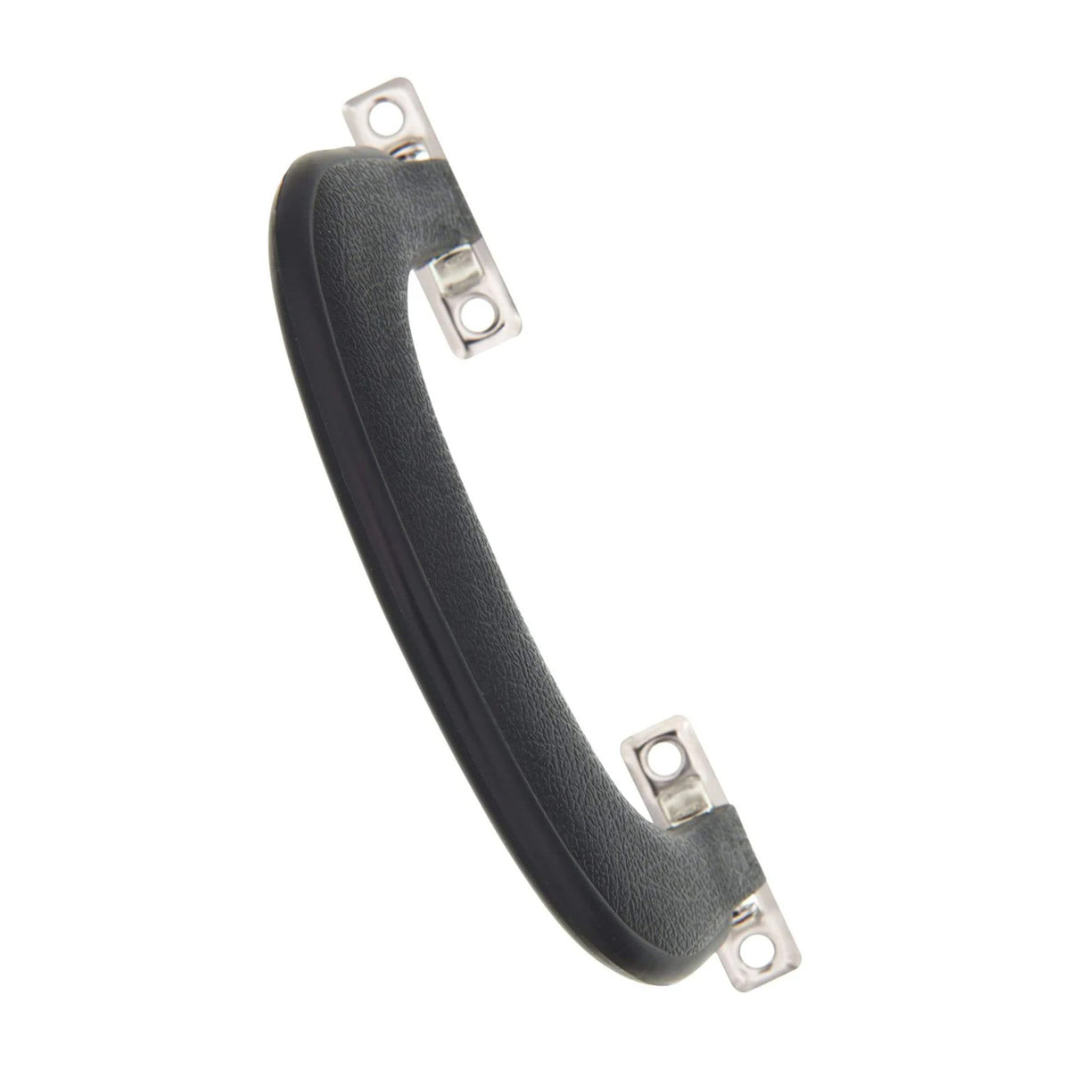 4 1/4" Black, Handle with Nickel Hardware, Plastic/Steel