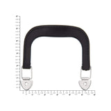 4" Black w/ Nickel, Plastic Double Handle, Zinc Alloy