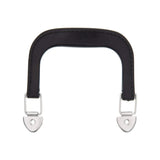 4" Black w/ Nickel, Plastic Double Handle, Zinc Alloy