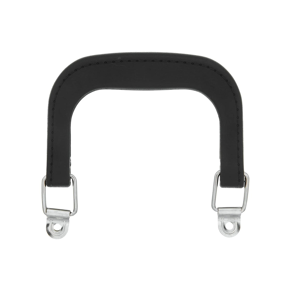 4" Black w/Nickel, Plastic Double Handles, Pair