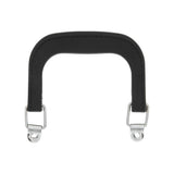 4" Black w/Nickel, Plastic Double Handles, Pair