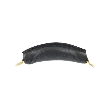 5" Black, Handle with Gold Hardware, Leather