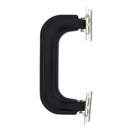 5 1/4" Black, Handle with Nickel Hardware, Plastic