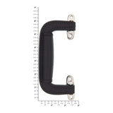 5 1/4" Black, Handle with Nickel Hardware, Plastic/Steel