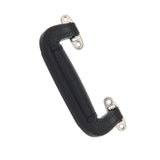 5 1/4" Black, Handle with Nickel Hardware, Plastic/Steel