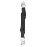 5 3/4" Black, Handle with Nickel Hardware, Vinyl
