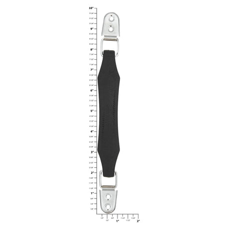 5 3/4" Black, Handle with Nickel Hardware, Vinyl
