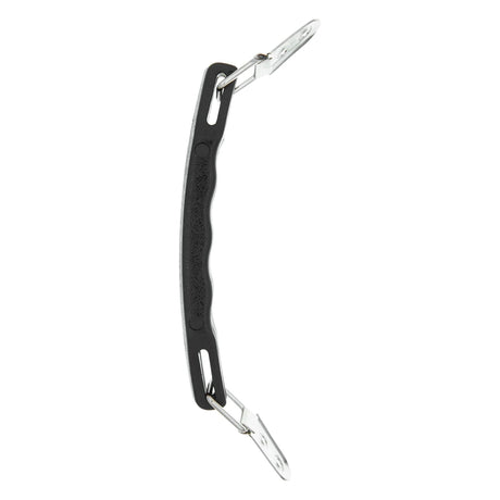 5 3/4" Black, Handle with Nickel Hardware, Vinyl
