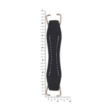 5 3/4" Black, Handle with Nickel Rings, Leather