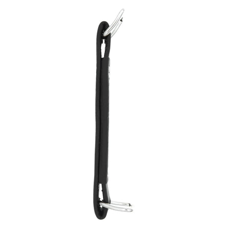 5 3/4" Black, Handle with Nickel Rings, Leather