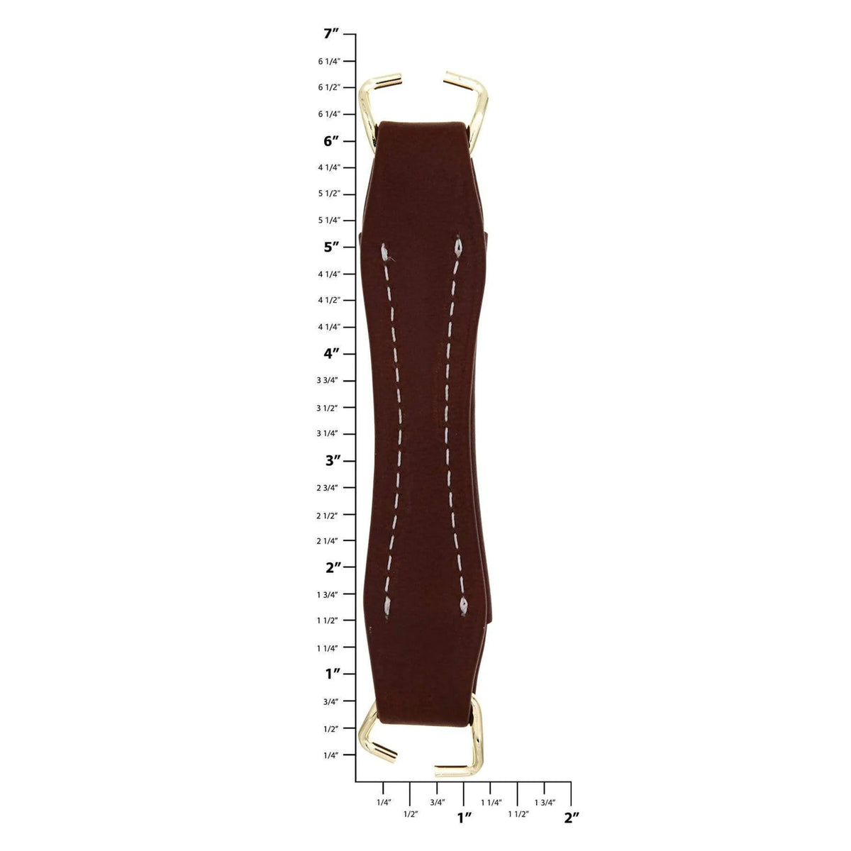 5 3/4" Brown, Handle, Leather