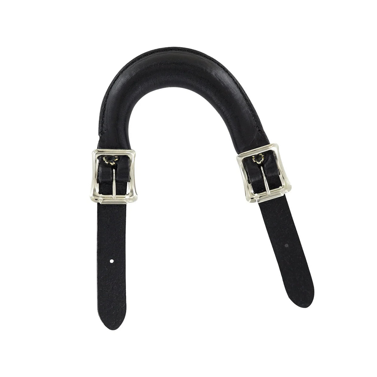 5" Black, Emergency Handle, Leather