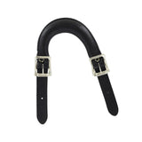 5" Black, Emergency Handle, Leather
