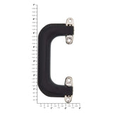 5" Black, Handle with Nickel Hardware, Plastic