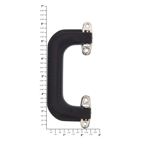 5" Black, Handle with Nickel Hardware, Plastic
