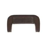 5" Brown, Padded Post Handle, Leather