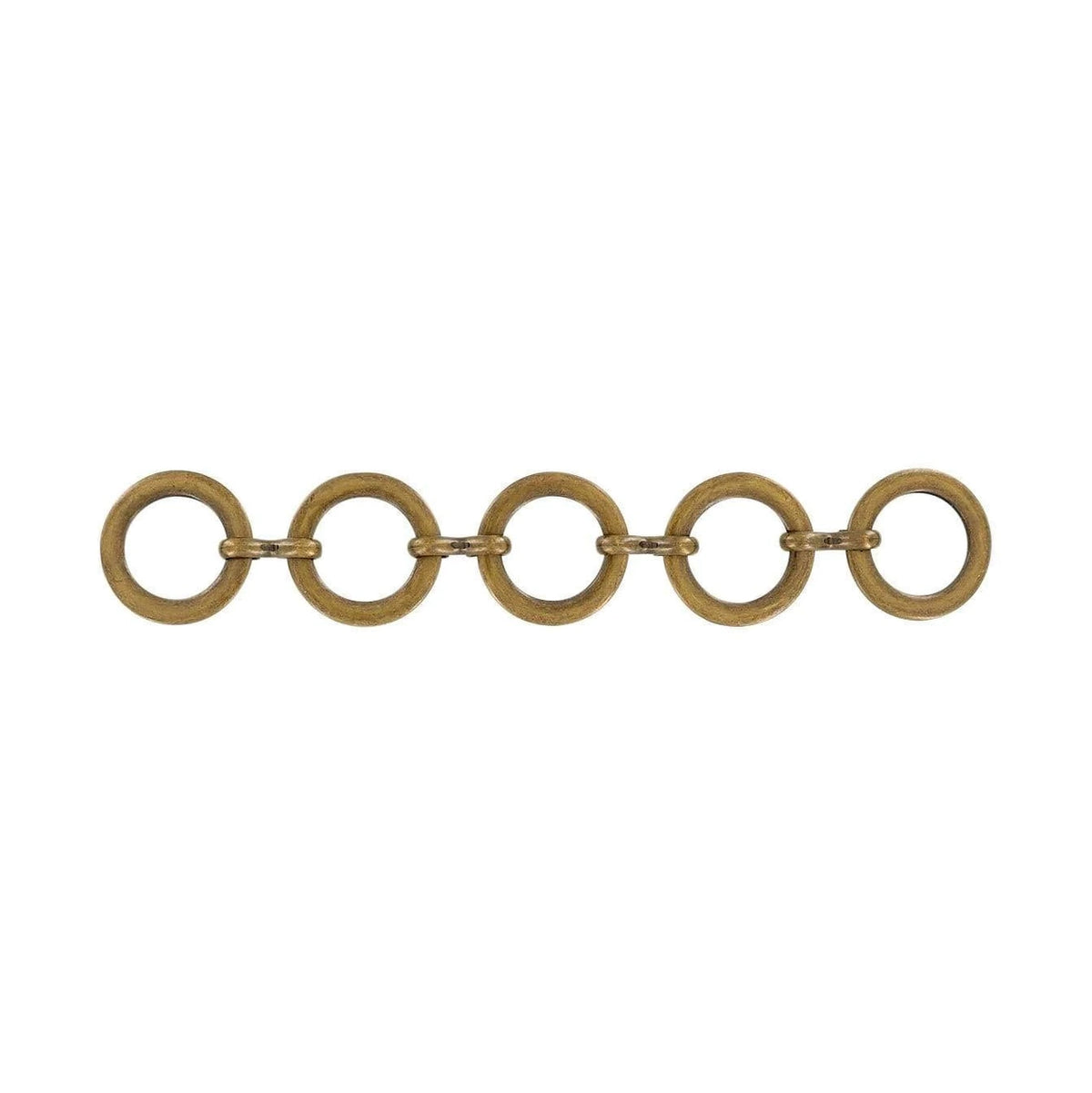 6 1/2" Antique Brass, Chain Handle Loop, Steel