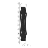 6 1/2" Black, Handle, Leather