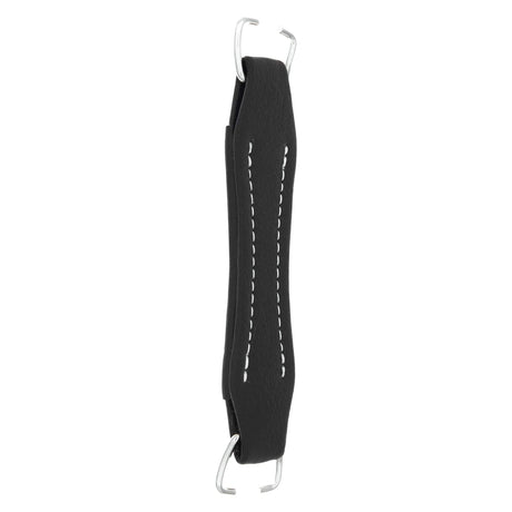 6 1/2" Black, Handle, Leather
