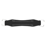 6 1/2" Black, Handle, Leather