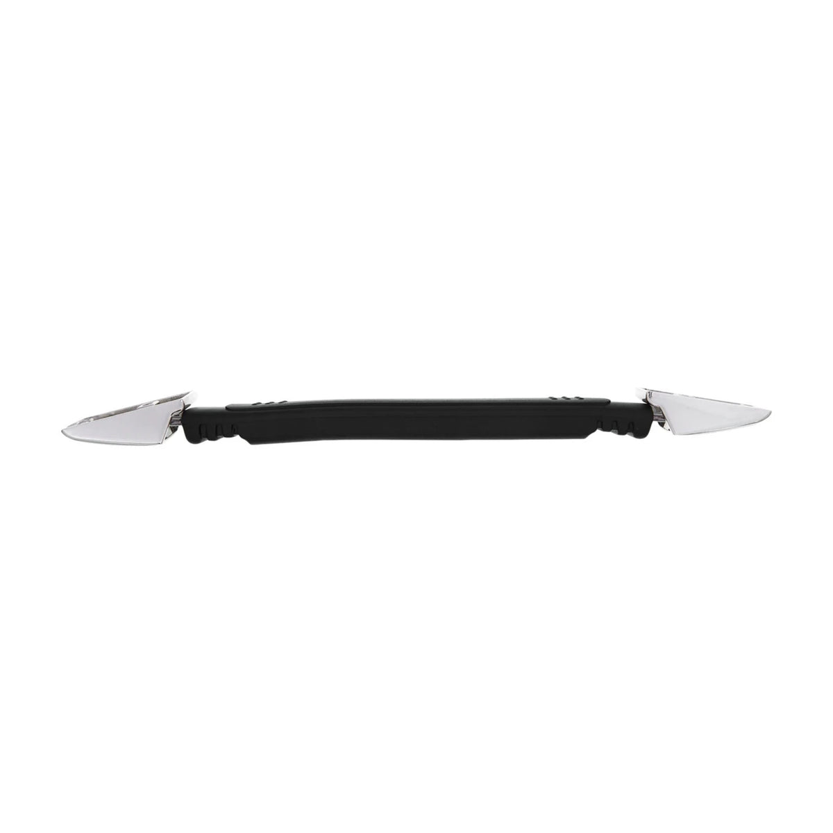 6 3/4" Black, Handle with Nickel Loops, Vinyl