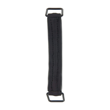 6" Black, Handle, Leather